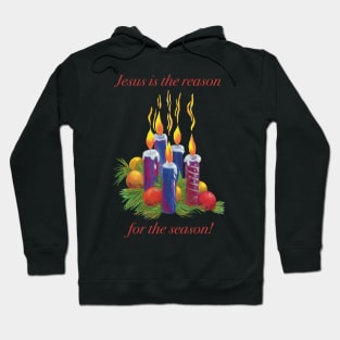 Jesus is the reason for the season christmas candles. Hoodie